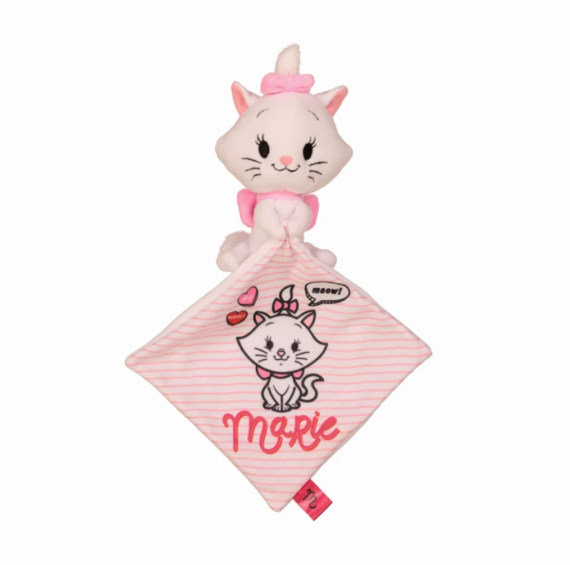 Disney Marie Le Chat Doudou Mouchoir Cutie Blanc Rose 25 Cm 1 Disney Marie Le Chat Doudou Mouchoir Cutie Blanc Rose 25 Cm