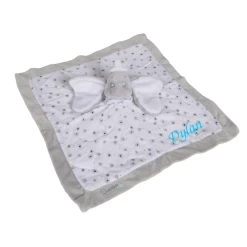 Disney Dumbo L'éléphant Doudou Plat Lange Gris étoile