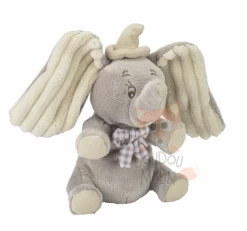 Disney Dumbo L'éléphant Mini Peluche Gris Vichy 15 Cm