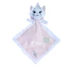 Disney - Marie Le Chat - Doudou Plat Blanc Rose 25 Cm