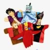 Marionnettes Aladdin Disney Main Vintage Iago Jafar Génie Abu