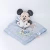 Disney - Mickey La Souris - Maxi Doudou Plat Carré Bleu 40 Cm