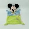 Disney - Mickey La Souris - Doudou Plat Bleu Vert Cerf Volat 22 Cm
