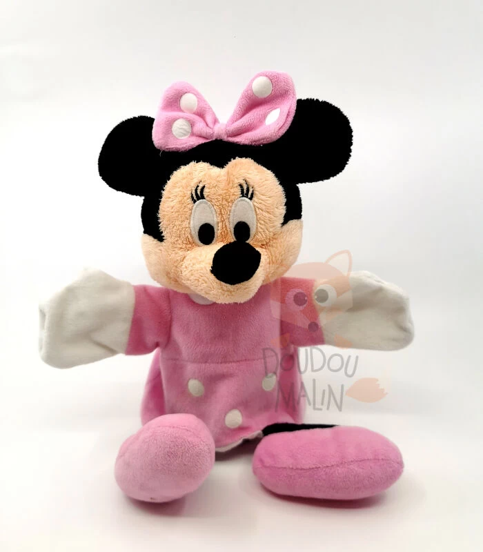 Disney - Minnie La Souris - Marionnette Robe Rose Pois Blanc 25 Cm 1 Disney - Minnie La Souris - Marionnette Robe Rose Pois Blanc 25 Cm