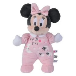 Disney Minnie La Souris Peluche Luminescente Rose 25 Cm