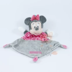 Disney Minnie La Souris Doudou Plat Gris Rise
