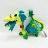 Peluche Blazey En Avant Disney Store 2019 Dragon Vert Bleu Jaune 32 Cm