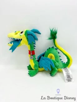 Peluche Blazey En Avant Disney Store 2019 Dragon Vert Bleu Jaune 32 Cm -Le Rêve Enchanté Soldes Magasin peluche blazey dragon en avant disney store onward jaune vert 2