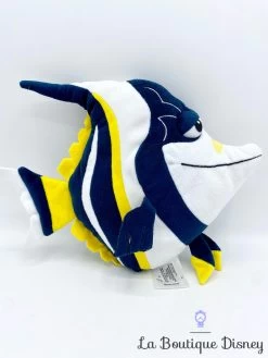 Peluche Gill Poisson Le Monde De Némo Disney Store Bleu Jaune 26 Cm