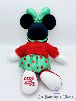 Peluche Minnie Mouse Noël Disney Store 2020 Holiday Cheer Rouge Vert 44 Cm -Le Rêve Enchanté Soldes Magasin peluche minnie disney store 2020 noel vert rouge pain epices 3
