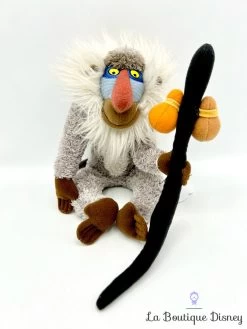 Peluche Rafiki Disney Store Le Roi Lion Singe Gris Bâton 22 Cm