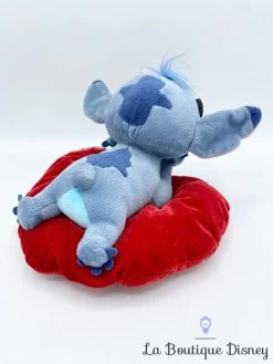 Peluche Stitch Love Disney Store Monstre Extraterrestre Coeur Rouge -Le Rêve Enchanté Soldes Magasin peluche stitch coeur love saint valentin disneyland disney rouge 6