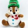Peluche Tic Boule De Neige Disney Store Tic Et Tac Noël Chapeau Vert 20 Cm