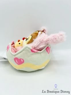 Peluche Tic Et Tac Pâques Disney Store 2018 Coquille Oeuf Rose Lapin 18 Cm -Le Rêve Enchanté Soldes Magasin peluche tic tac paques poussin oeuf disney store 2018 rose 2