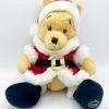 Peluche Winnie L'ourson Noël Disney Store Exclusive Rouge Bonnet Père Noël 33 Cm
