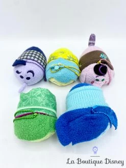 Peluches Tsum Tsum Set Vice Versa Joie Tristesse Dégout Peur Bing Bong Disney Store -Le Rêve Enchanté Soldes Magasin peluches tsum tsum vice versa joie tristesse degout peur bing bong ensemble set 1