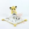 Disney Simba Le Lion Doudou Mouchoir Hello Little King Blanc Jaune 25 Cm