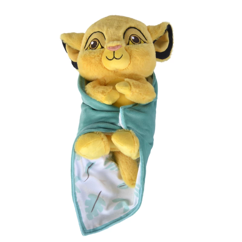 Disney Simba Le Lion Peluche Couverture Jaune Vert 25 Cm 2 Disney Simba Le Lion Peluche Couverture Jaune Vert 25 Cm – Image 2